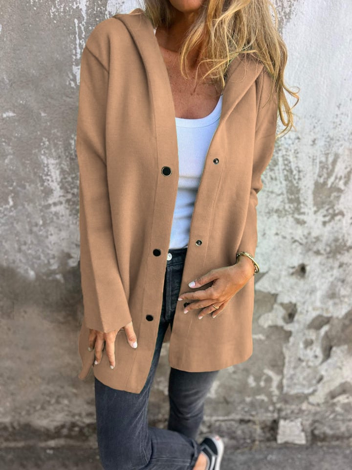 Mich | Buttoned Hooded Jacket