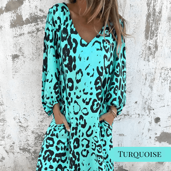Claudine | Leopard Safari Dress
