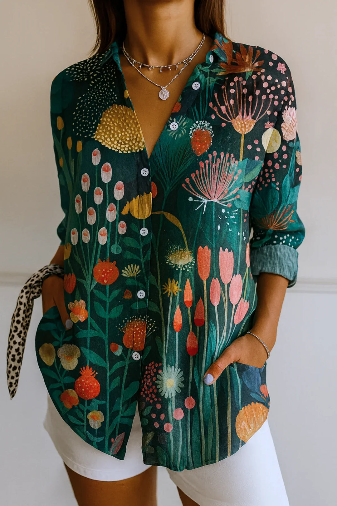 Astra  | Colourful Pattern Blouse