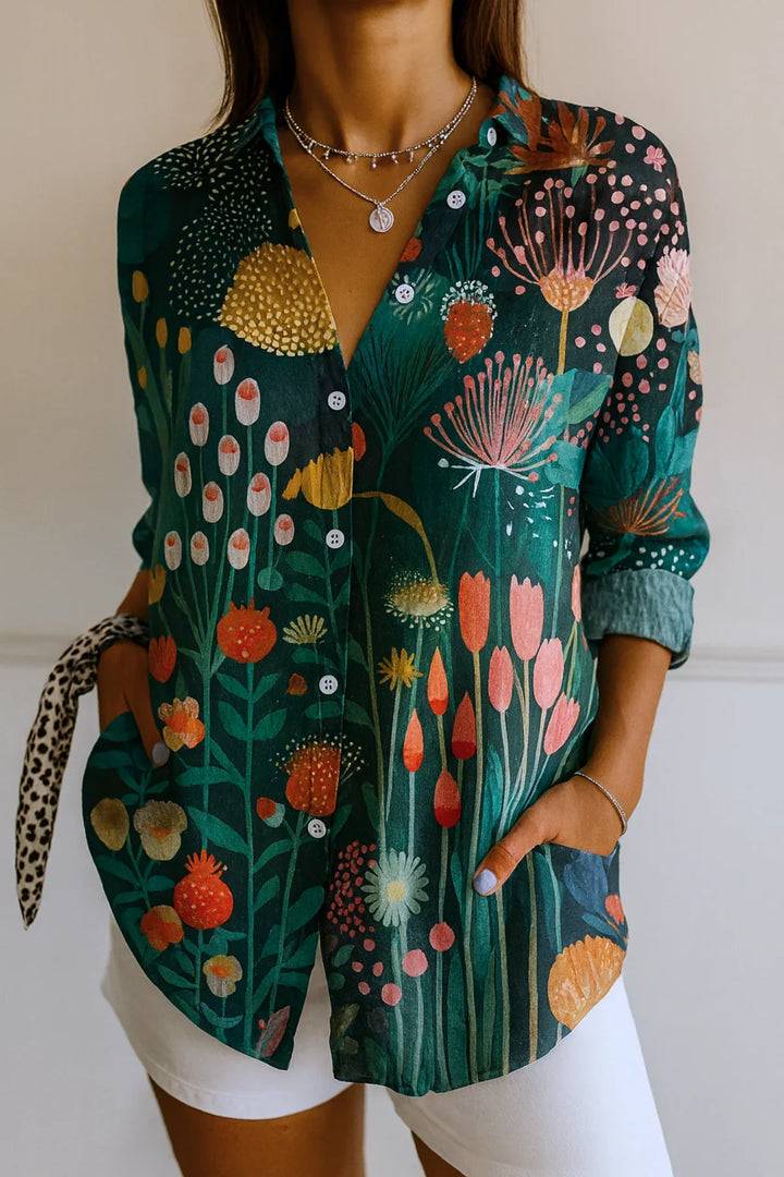 Astra  | Colourful Pattern Blouse