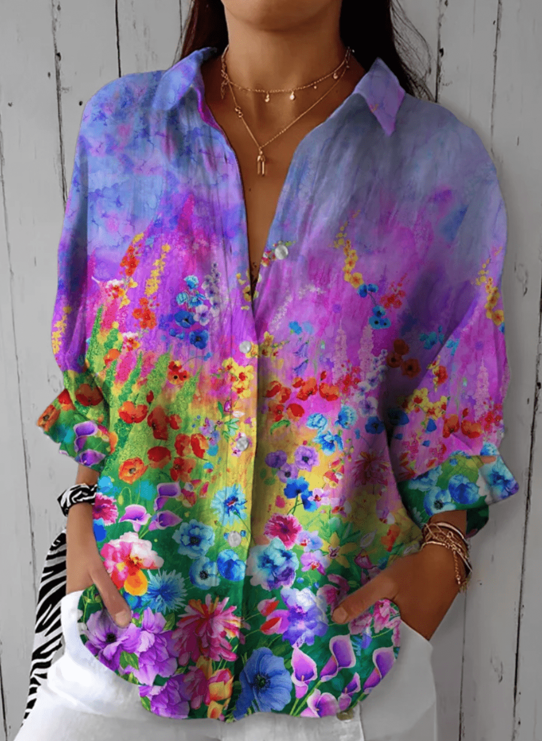 Gretta | Soft Chic Button-Up Shirt