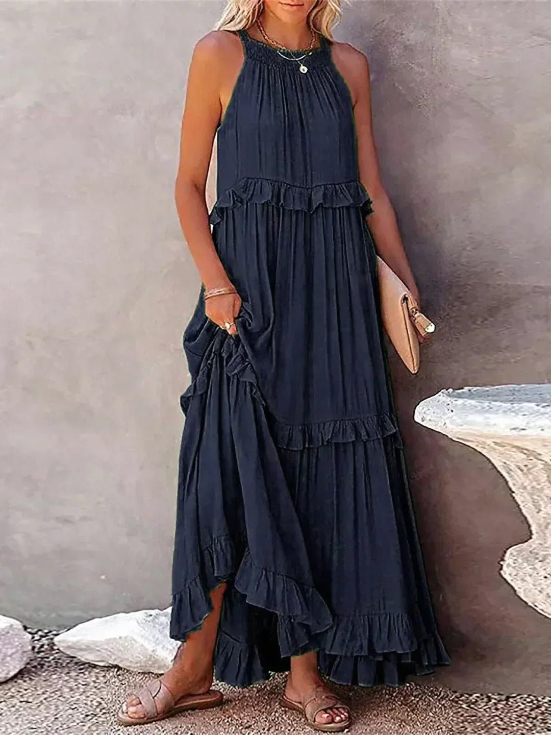 Leona | Breeze Ruffle Gown