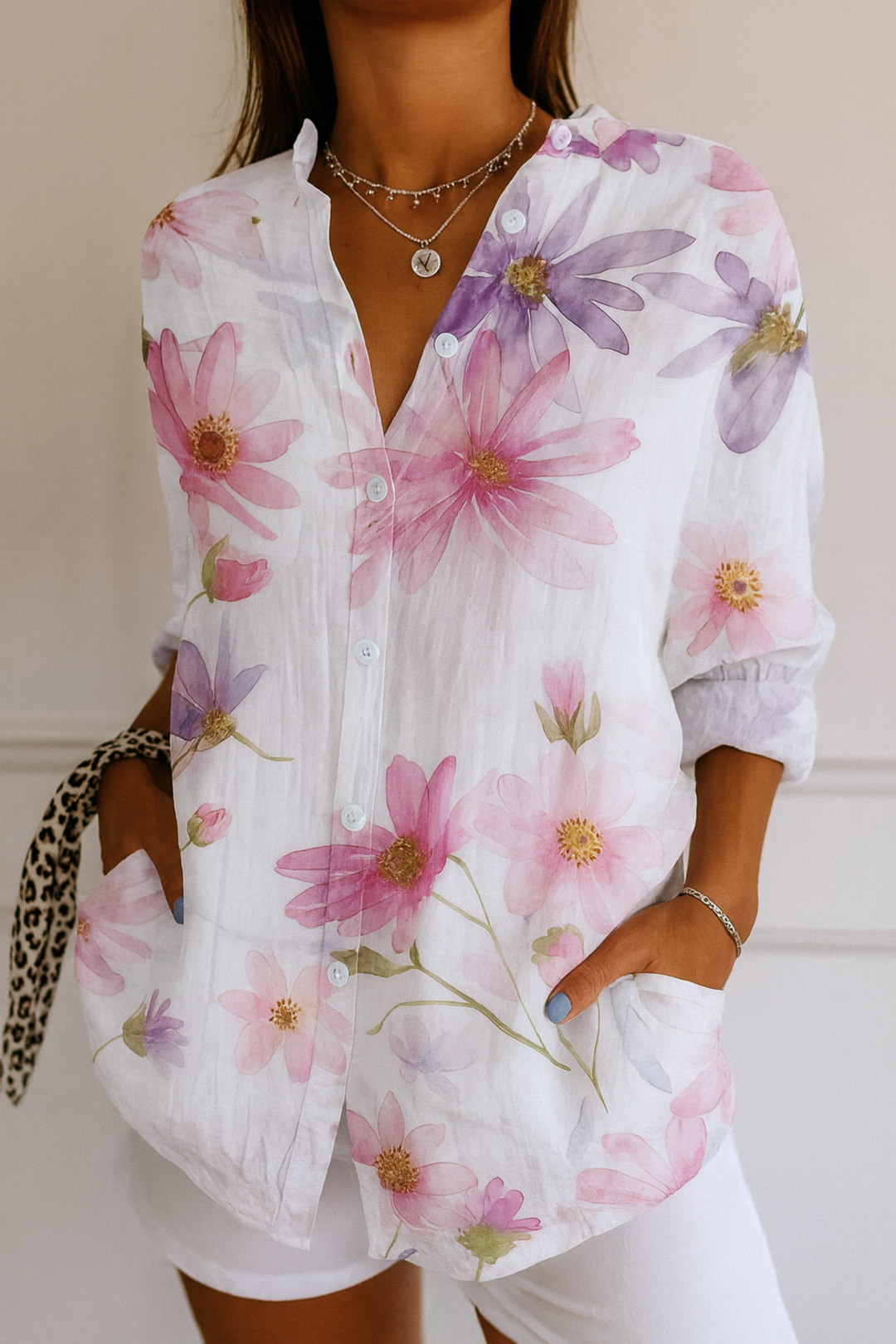 Astra  | Colourful Pattern Blouse