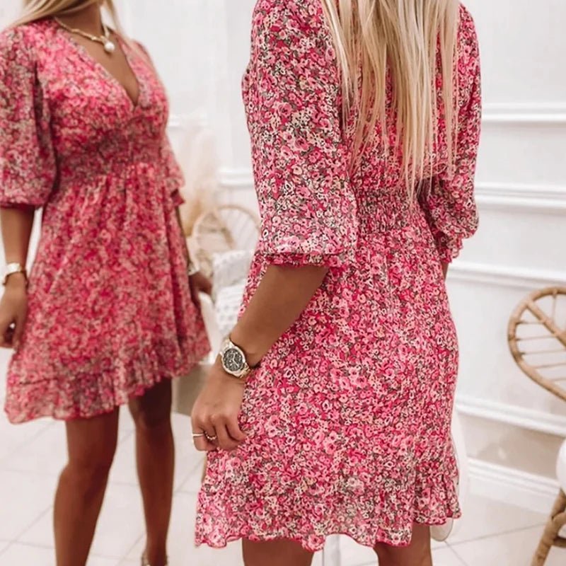 Sunna™ | Elegant Floral Dress*