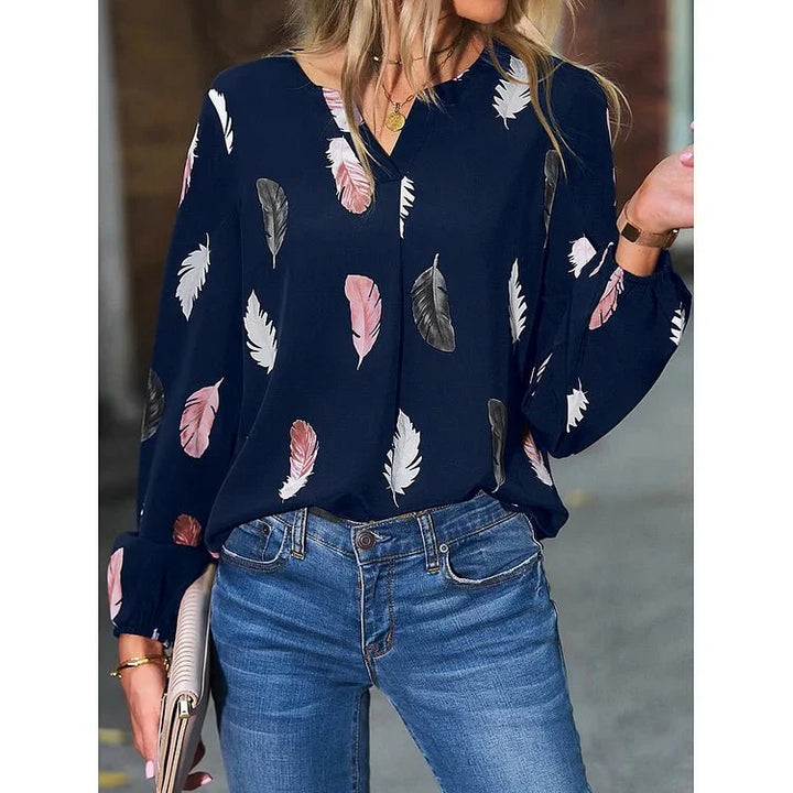 Gracey | Feather Print Tee
