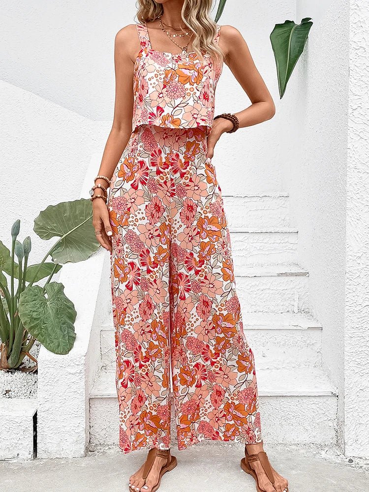 Nympha | Floral Wide-leg Jumpsuit