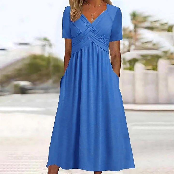 Tamma | Chic Midi Dress with Belly Coverage