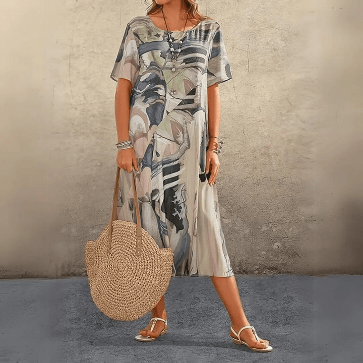 Yassina | Chic Printed Dress