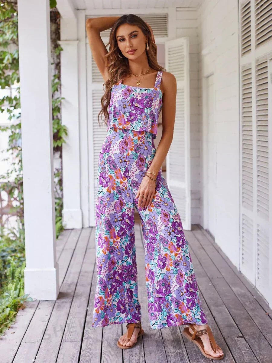 Nympha | Floral Wide-leg Jumpsuit