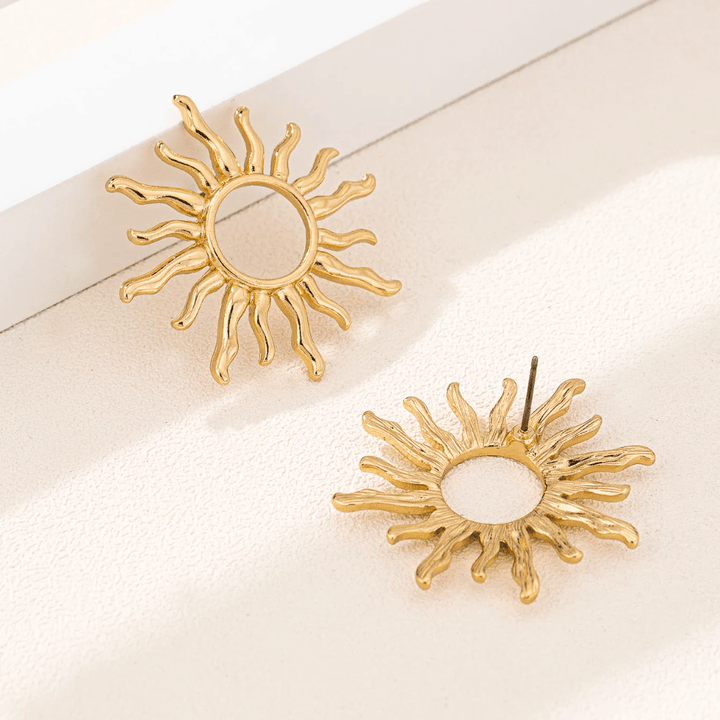 Lunara | Sun Stud Earrings