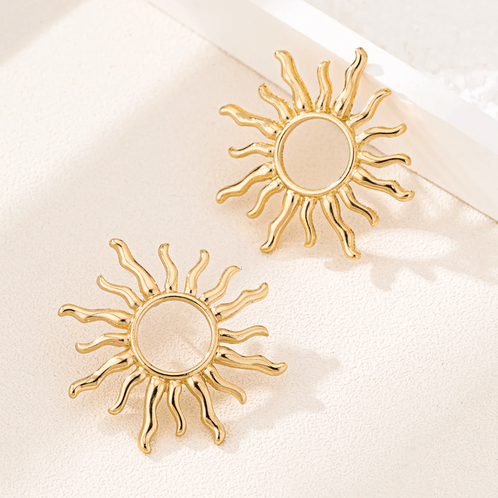 Lunara | Sun Stud Earrings